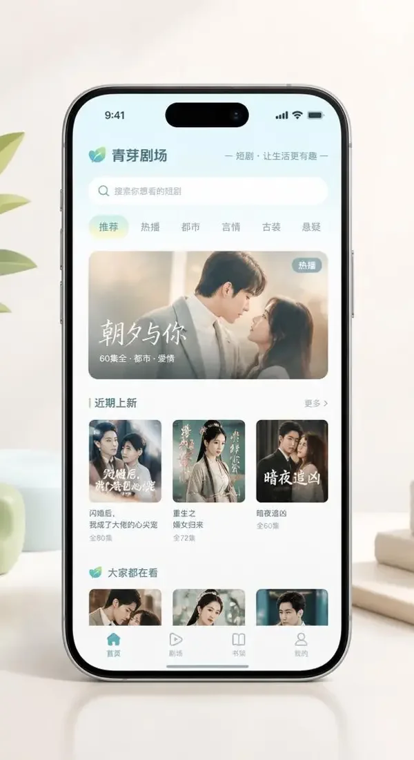 AI漫剧在線 APP 首页界面展示